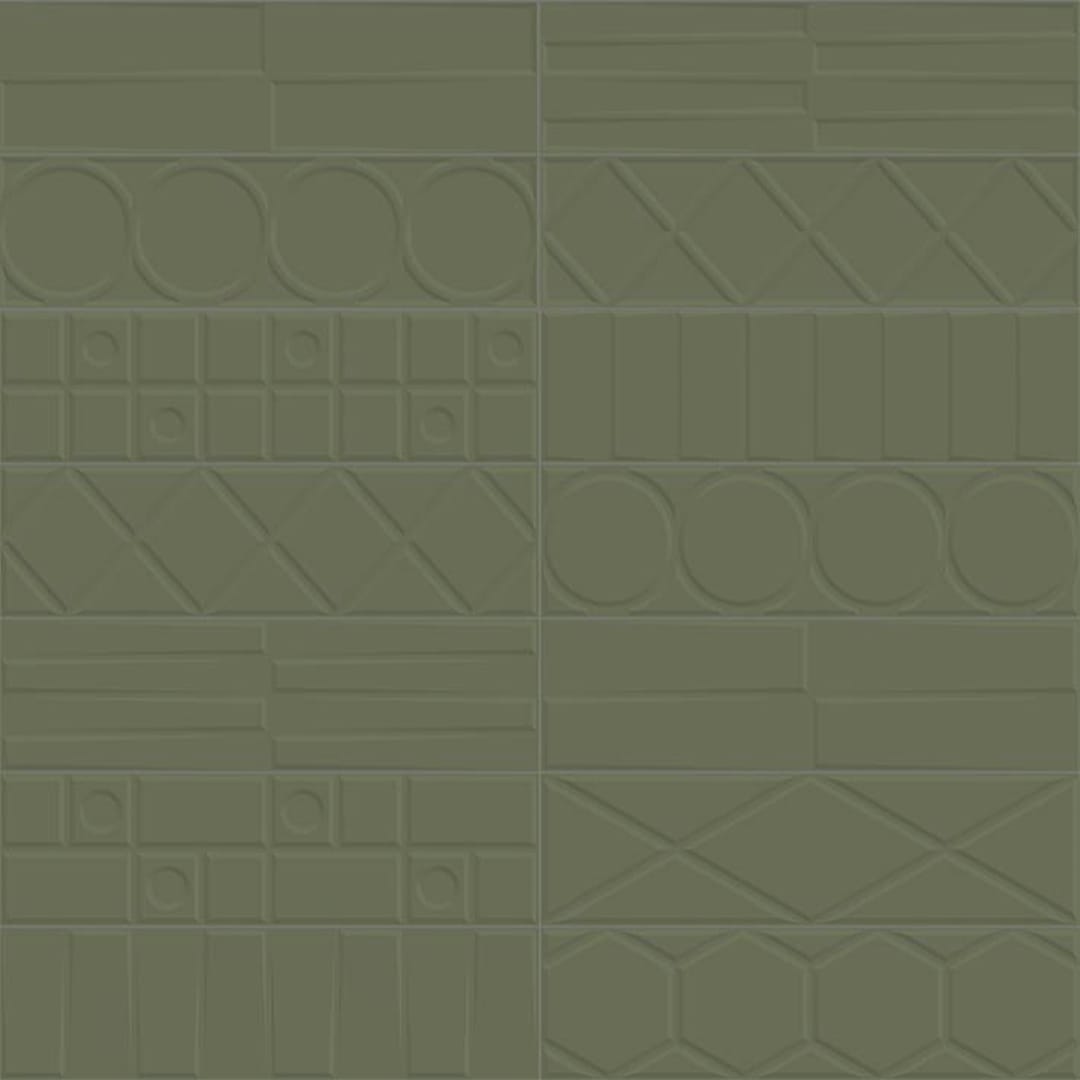 Geo Deco Green