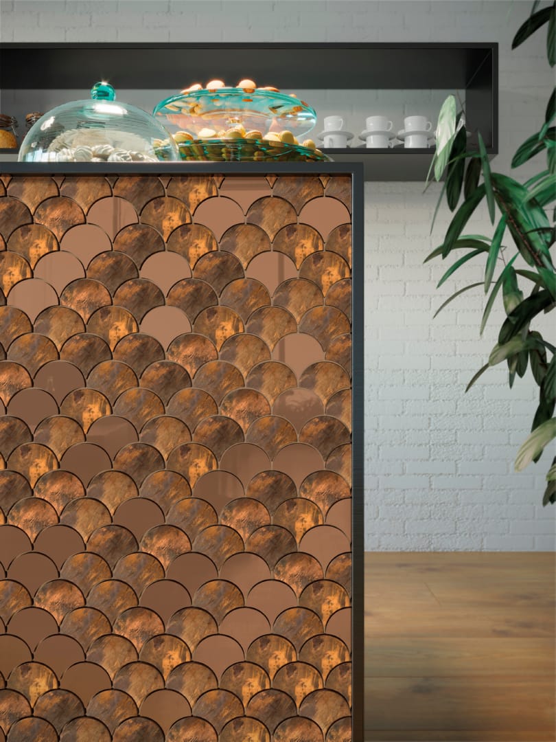 Drop Copper Brushed