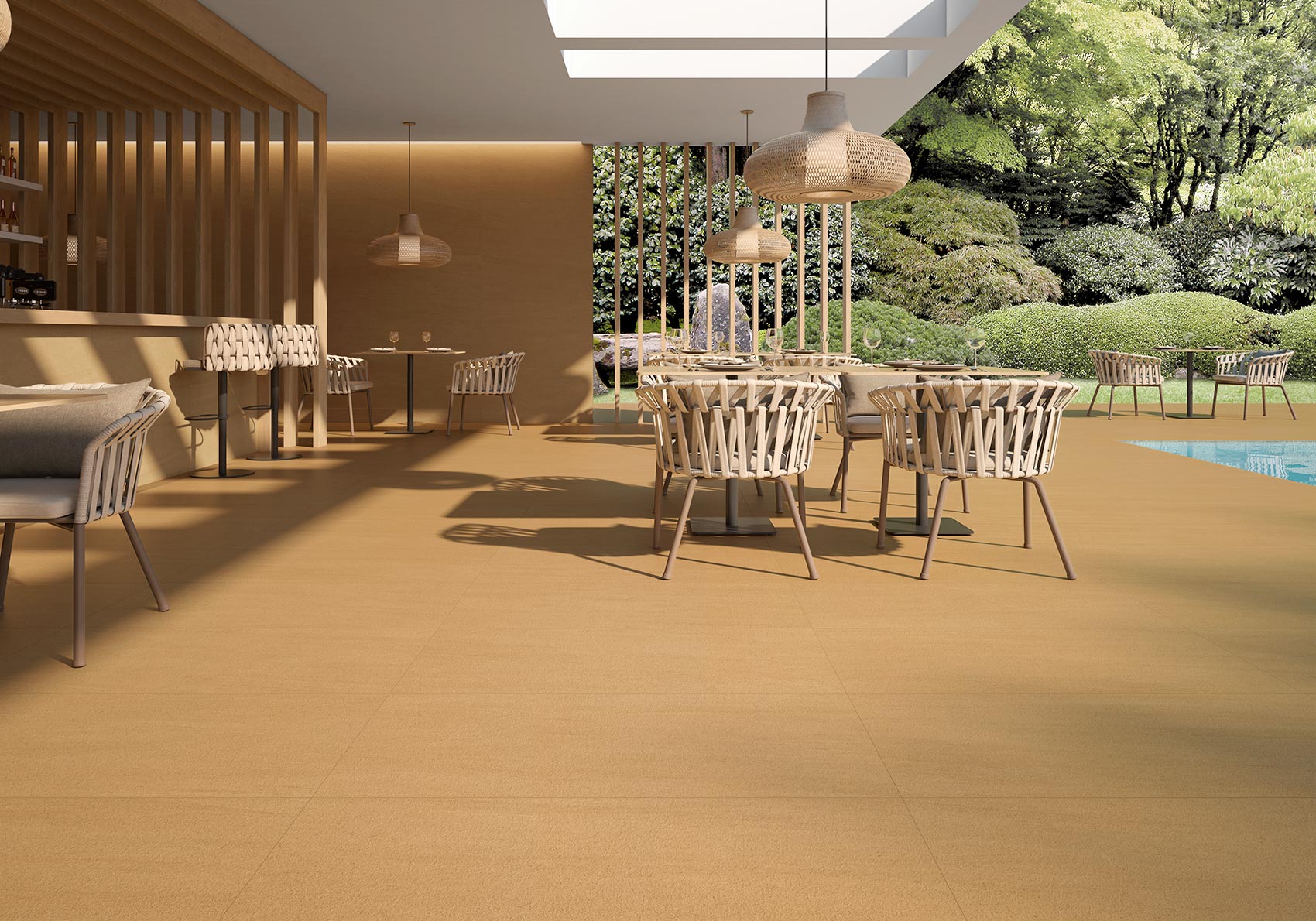 Riad Stone Yellow Bush Hammered