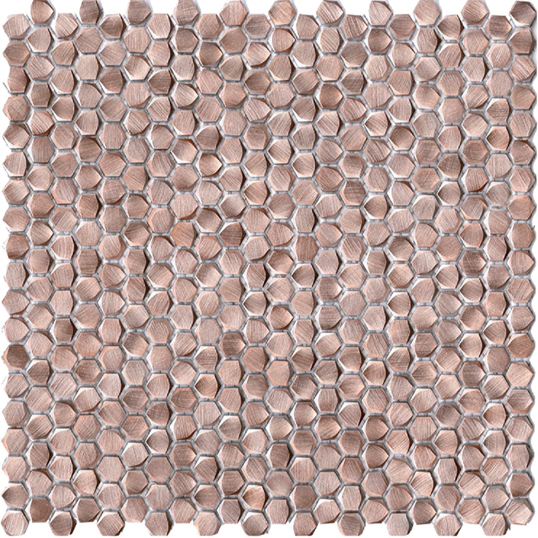 Gravity Aluminium Hexagon Rose Gold