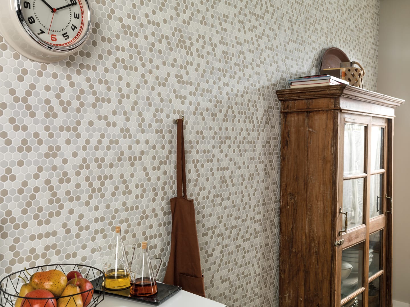 Glaze Hexagon Beiges Matt