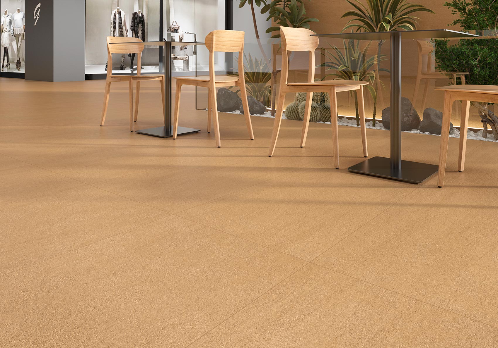 Riad Stone Yellow Bush Hammered