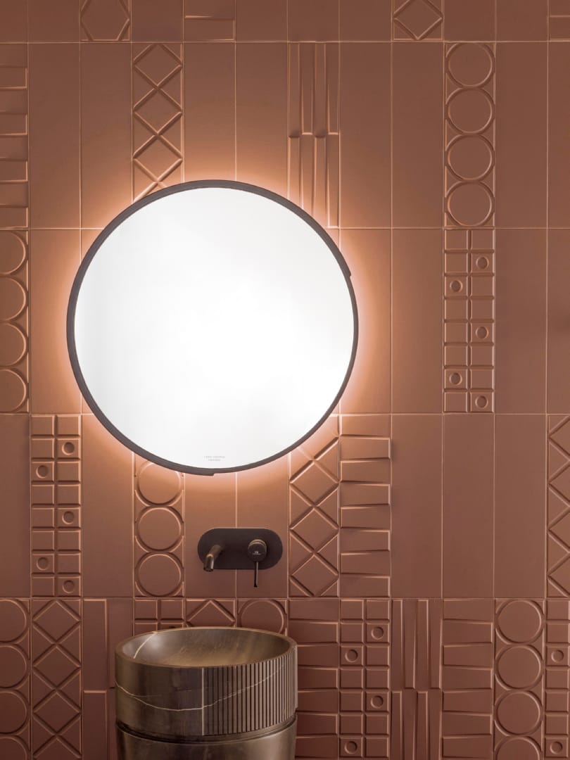 Geo Deco Maroon