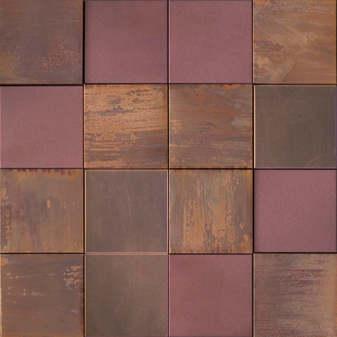 Metal Bronze 3D Cubes